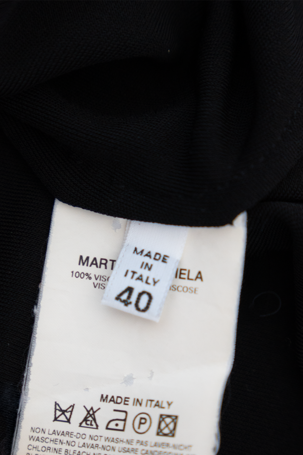 MAISON MARTIN MARGIELA DRAPED MIDI SKIRT