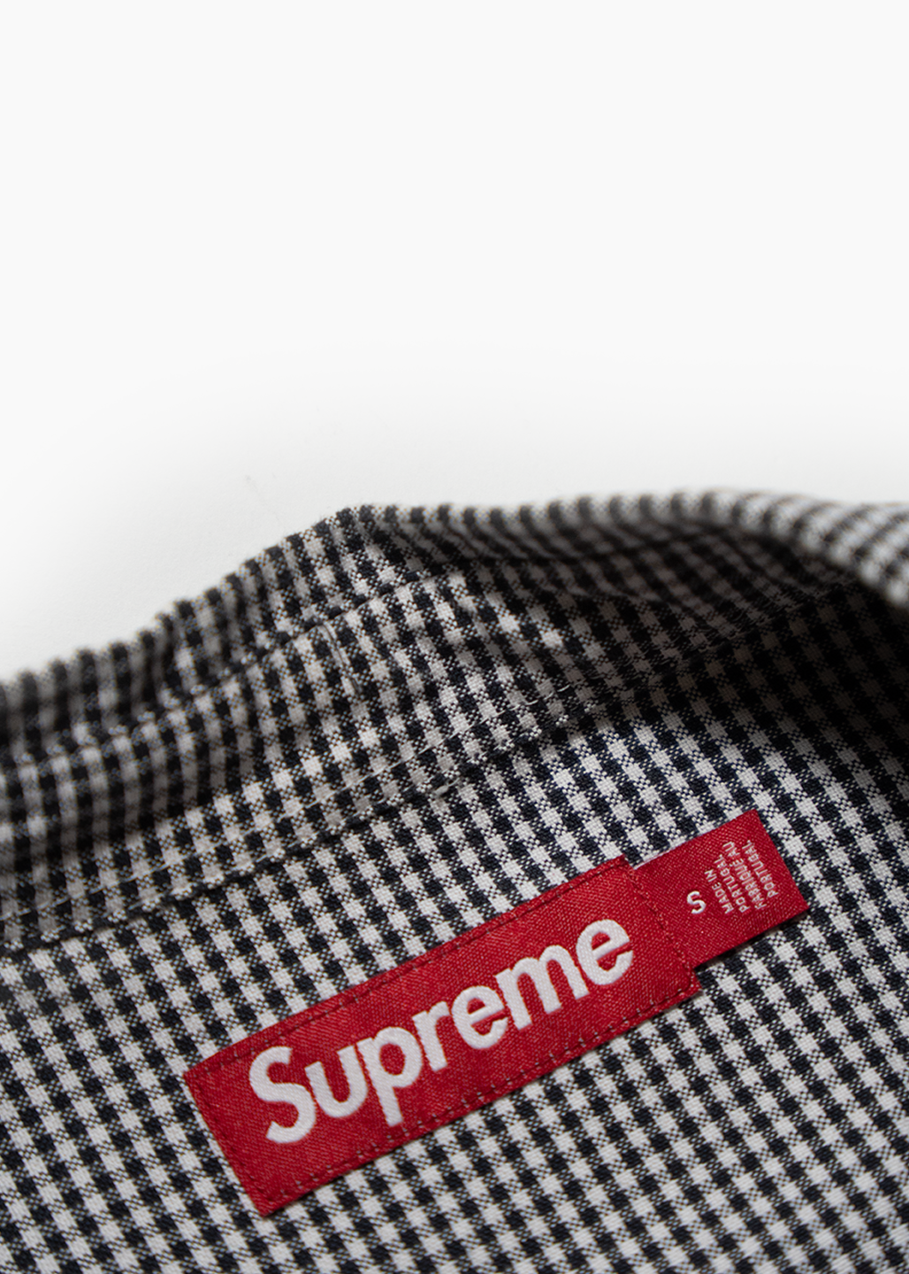 SUPREME GINGHAM BUTTON-UP SHIRT