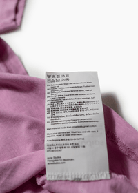 ACNE STUDIOS PINK LOGO T-SHIRT - VESSEL, racing forward
