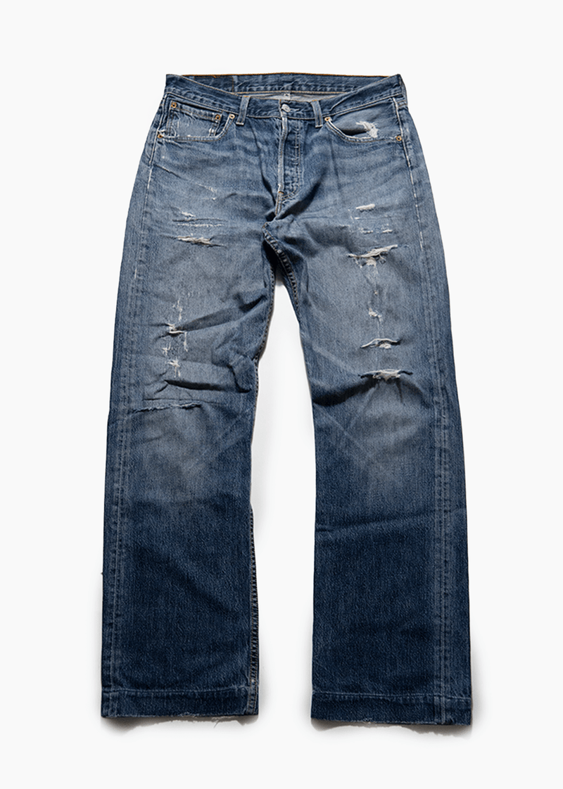 LEVI'S 501 DISTRESSED JEANS - VESSEL, racing forward