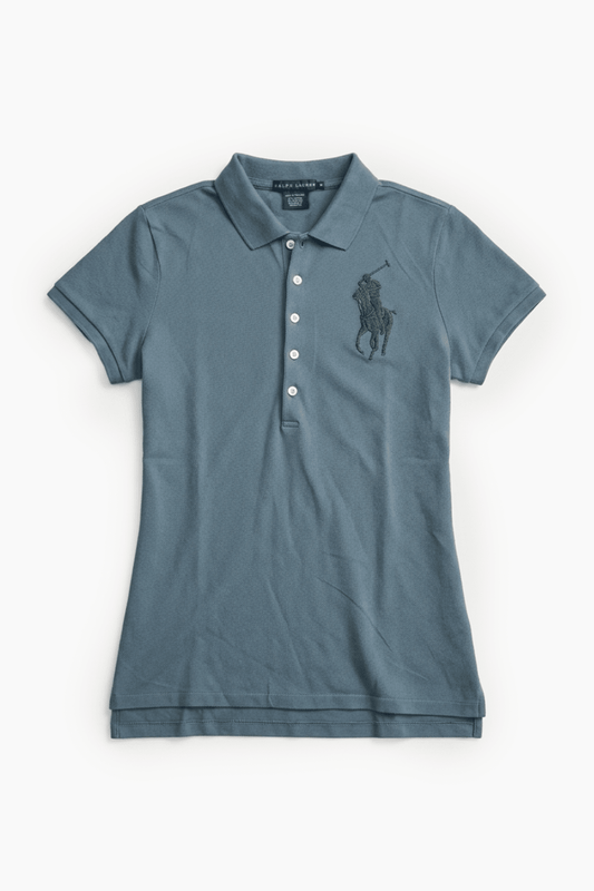 RALPH LAUREN BEADED LOGO POLO - VESSEL, racing forward