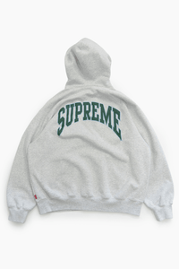 SUPREME CRACKED RAGLAN ZIP UP HOODIE - VESSEL, racing forward