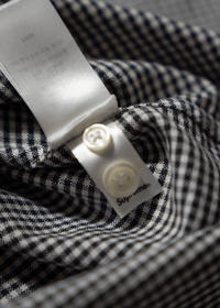 SUPREME GINGHAM BUTTON-UP SHIRT - VESSEL, racing forward