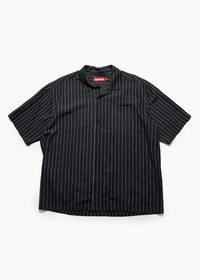 SUPREME PINSTRIPE BUTTON-UP SHIRT - VESSEL, racing forward