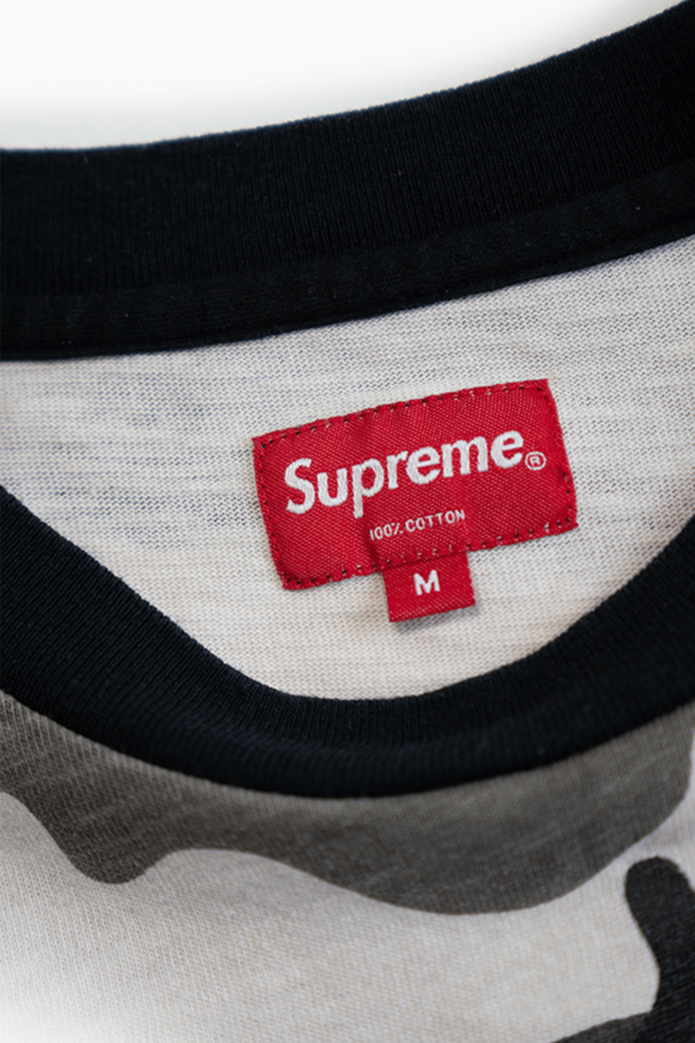 SUPREME SS POCKET TEE — SNOW CAMO FW18 - VESSEL, racing forward