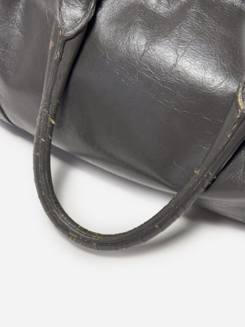 Prada Vitello Shine Shopping Bag Fumo