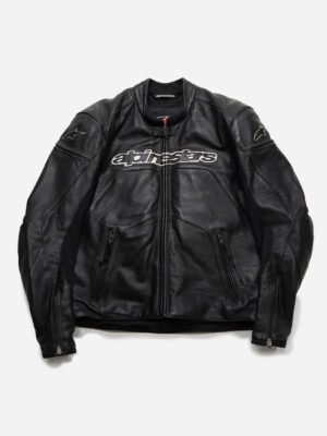 ALPINESTARS VINTAGE BLACK LEATHER RACING JACKET