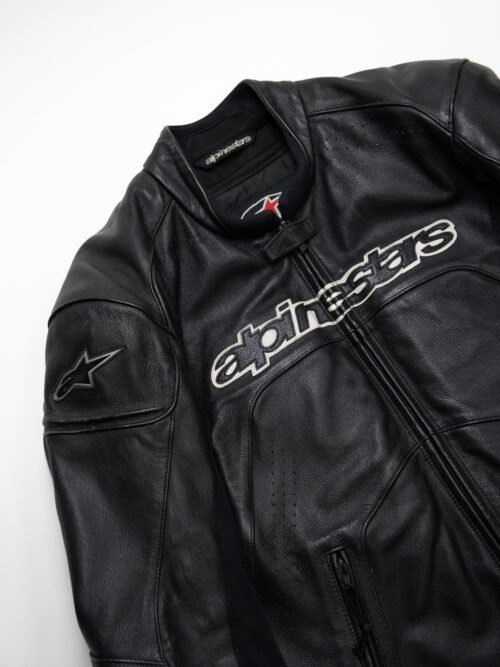 ALPINESTARS VINTAGE BLACK LEATHER RACING JACKET