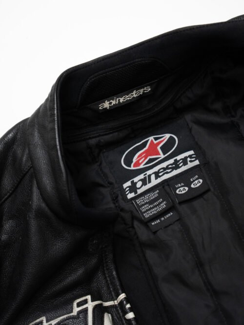 ALPINESTARS VINTAGE BLACK LEATHER RACING JACKET