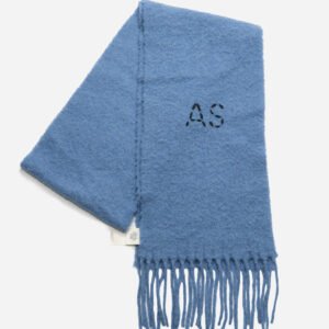 ACNE STUDIOS BLUE MOHAIR SCARF (2018)