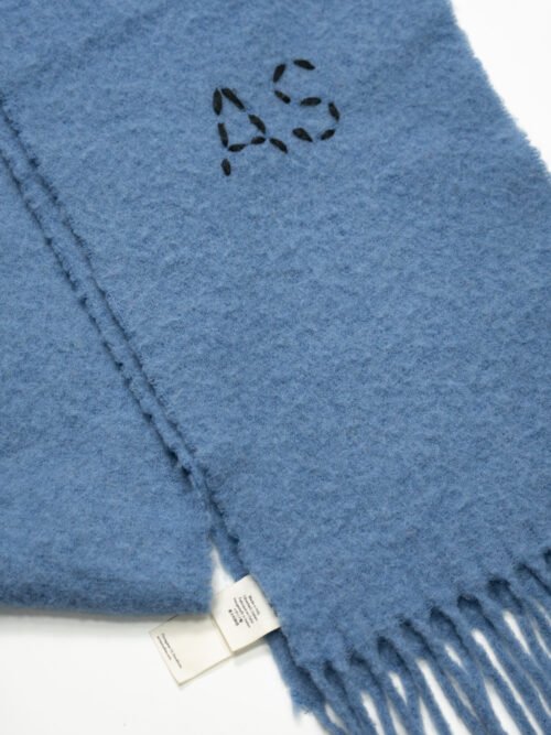ACNE STUDIOS BLUE MOHAIR SCARF (2018)