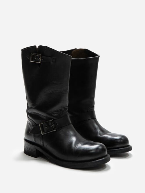 HARLEY-DAVIDSON BLACK LEATHER ENGINEER BOOTS