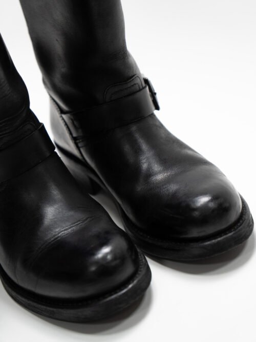 HARLEY-DAVIDSON BLACK LEATHER ENGINEER BOOTS