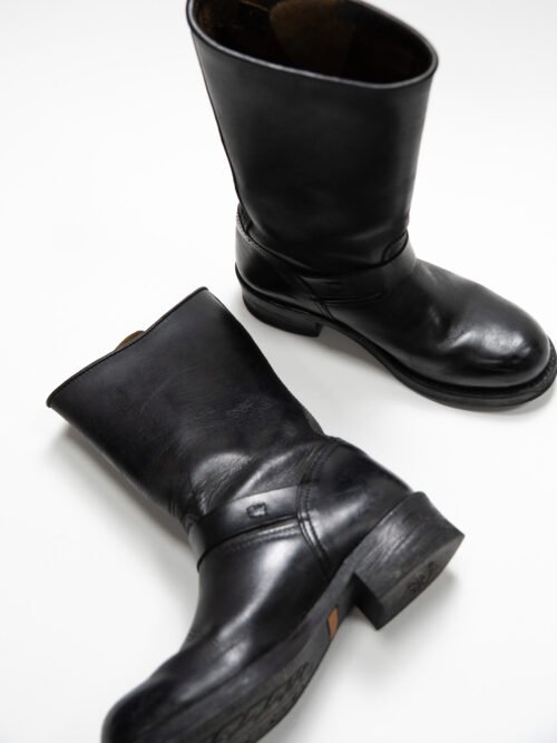 HARLEY-DAVIDSON BLACK LEATHER ENGINEER BOOTS