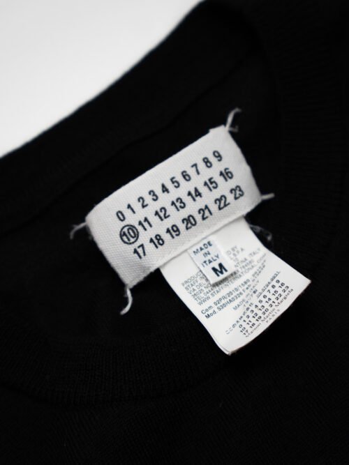 MAISON MARGIELA BLACK & GREY STRIPE SWEATER